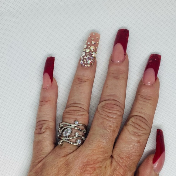 Silver Plated Cz Ring - Picture 3 of 5